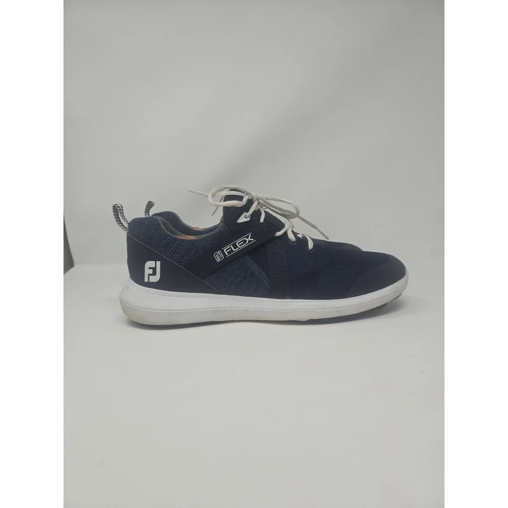 Footjoy FJ Flex Golf Shoes Mens 11.5 M Blue‎ White Spikeless 56102 *